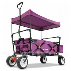 Тележка ручная Fuxtec CT-350P с навесом фиолетовая в Великом Новгороде