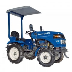 Многофункциональный минитрактор Garden Scout (Скаут) T-12DIF + фреза + двухкорпусный плуг + навес в Великом Новгороде