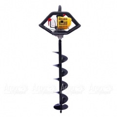 Мотобур (бензобур) Iron Mole E53 Tandem + шнек 150х1000 в Великом Новгороде