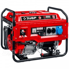 Бензогенератор Зубр СБ-8000Е 8 кВт с электростартером в Великом Новгороде