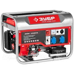 Бензогенератор Зубр ЗЭСБ-3500-ЭМ2 3.5 кВт с электростартером в Великом Новгороде