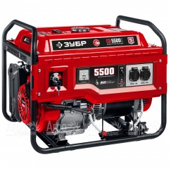 Бензогенератор Зубр СБ-5500Е 5.5 кВт с электростартером в Великом Новгороде