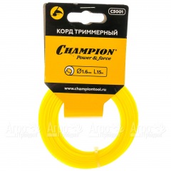 Корд триммерный Champion Round 1.6мм, 15м (круглый) в Великом Новгороде