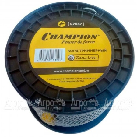 Корд триммерный Champion Aluminium 3.0мм, 168м (круглый)+нож  в Великом Новгороде