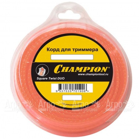 Корд триммерный Champion Square Twist Duo 2.4мм, 44м (витой квадрат)  в Великом Новгороде