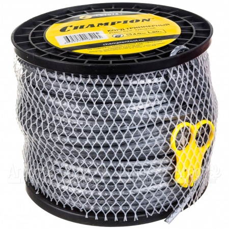 Корд триммерный Champion Platin Saw 4.0мм, 80м (зубчатый)+нож  в Великом Новгороде