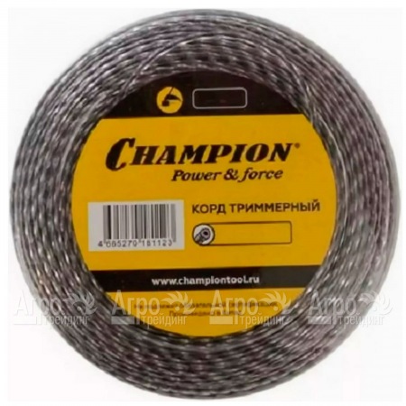 Корд триммерный Champion Tri-twist 3.0мм, 50м (витой треугольник)+нож  в Великом Новгороде