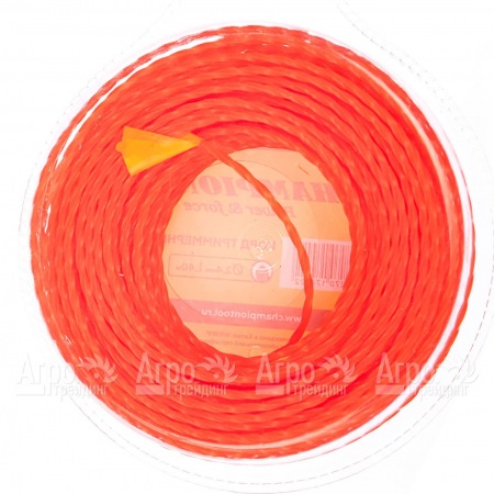 Корд триммерный Champion Twisted Square 3.0мм, 300м (витой квадрат)+нож  в Великом Новгороде