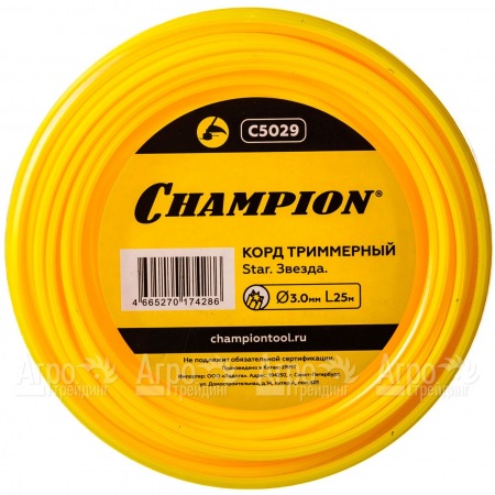 Корд триммерный Champion Star 3.0мм, 25м (звезда)  в Великом Новгороде