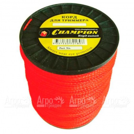 Корд триммерный Champion Twisted Square 2.4мм, 450м (витой квадрат)+нож  в Великом Новгороде