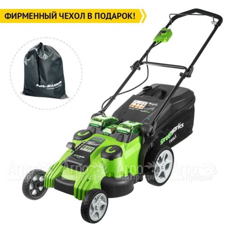 Газонокосилка аккумуляторная GreenWorks G40LM49DBK4  в Великом Новгороде