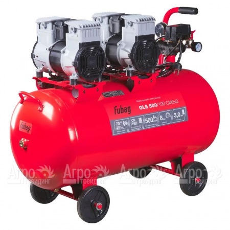 Компрессор безмасляный малошумный Fubag OLS 500/100 CM2х2  в Великом Новгороде