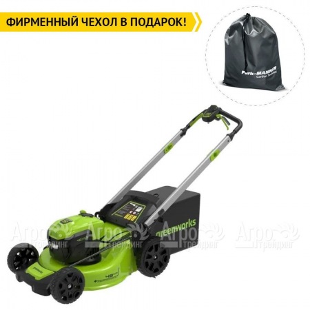 Газонокосилка аккумуляторная GreenWorks GD40LM48SP 8 Ач  в Великом Новгороде