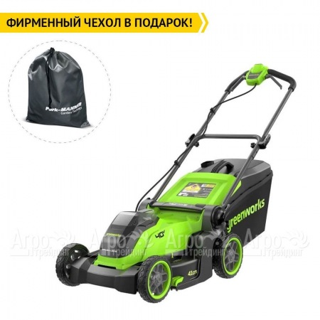 Газонокосилка аккумуляторная GreenWorks GD40LM411 4 Ач в Великом Новгороде