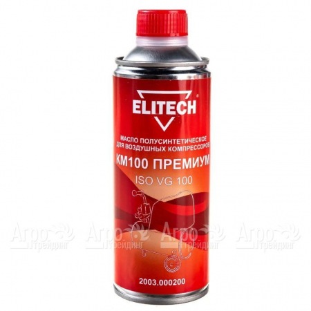 Масло полусинтетическое Elitech КМ100 2003.000200 ISO 100 0.45 л для воздушных компрессоров  в Великом Новгороде