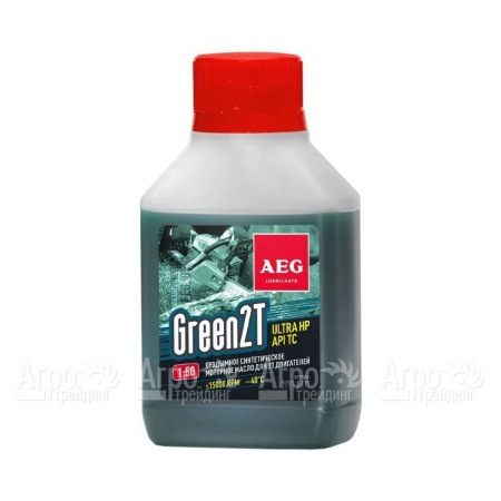 Масло синтетическое AEG Green HP 2T Motor Oil API TC 100 мл для 2-х тактных двигателей в Великом Новгороде