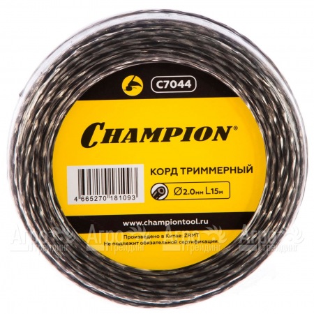 Корд триммерный Champion Tri-twist 2.0мм, 15м (витой треугольник)  в Великом Новгороде