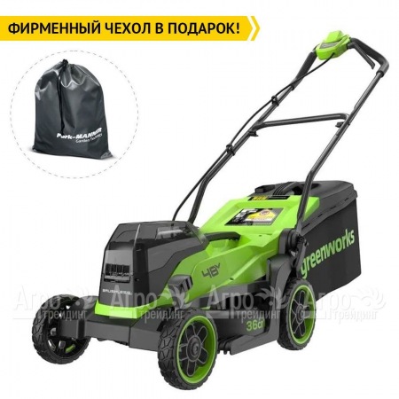 Газонокосилка аккумуляторная GreenWorks GD24X2LM361 2х4 Ач  в Великом Новгороде