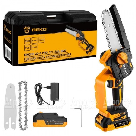Аккумуляторная пила DEKO DKCHS 20-6 PRO 6" в кейсе в Великом Новгороде