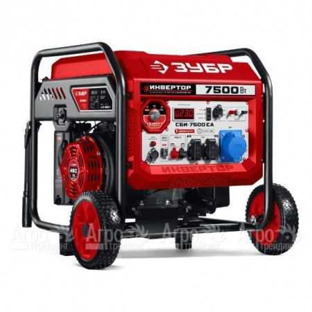 Бензиновый генератор инверторный Зубр СБИ-7500ЕА 7 кВт в Великом Новгороде