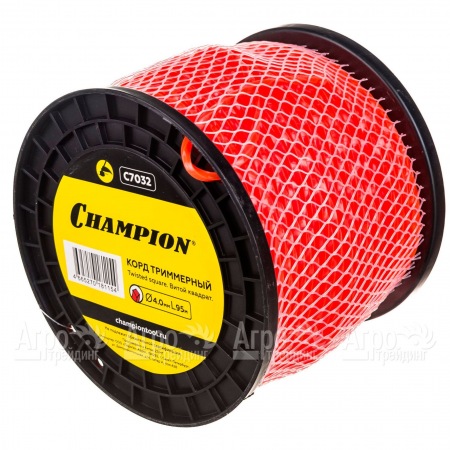 Корд триммерный Champion Twisted Square 4.0мм, 95м (витой квадрат)+нож  в Великом Новгороде
